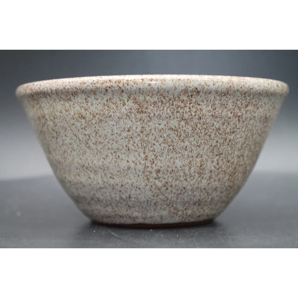 Old Time Pottery Winthrop WA 1988 Studio Stoneware Bowl Blue Floral 5.375in